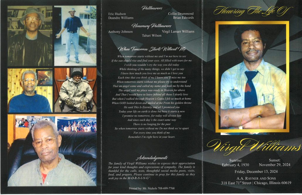 Virgil Williams Obituary