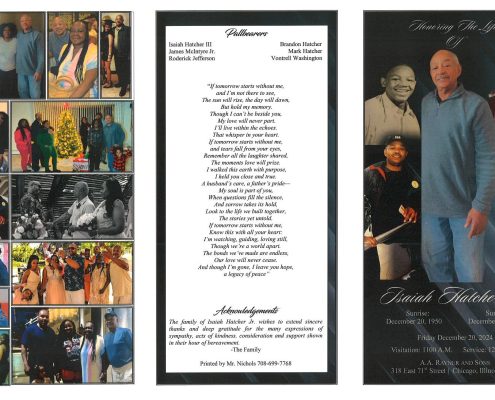 Isaiah Hatcher Jr Obituary