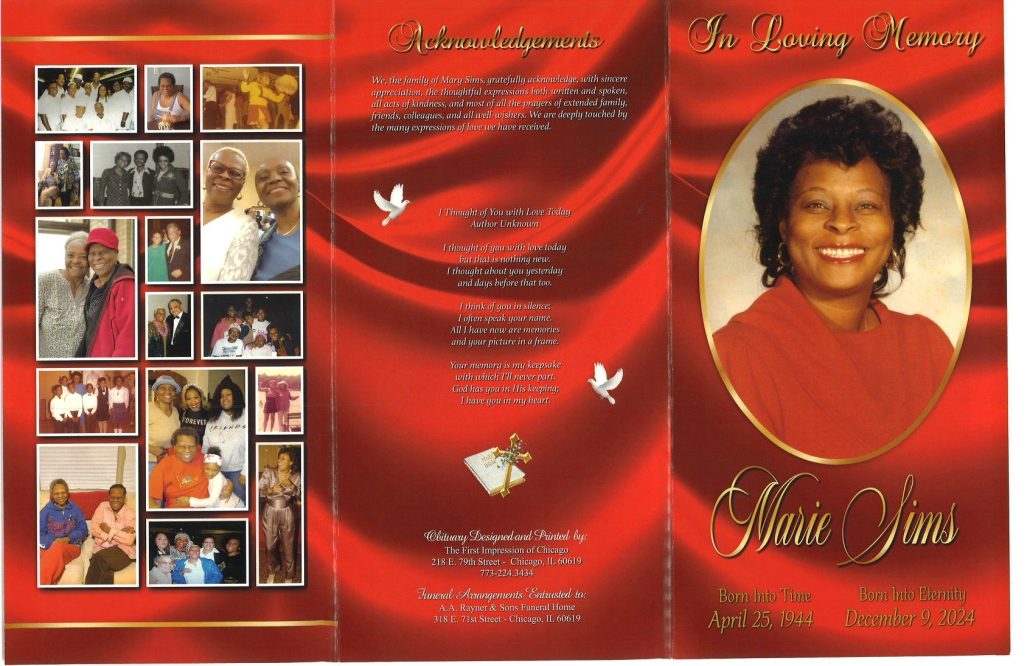 Marie Sims Obituary