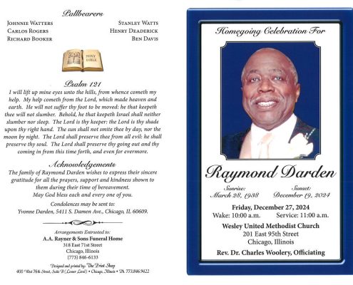 Raymond Darden Obituary