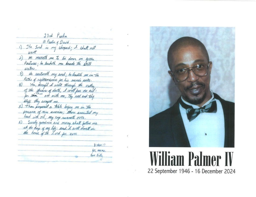 William Palmer IV Obituary