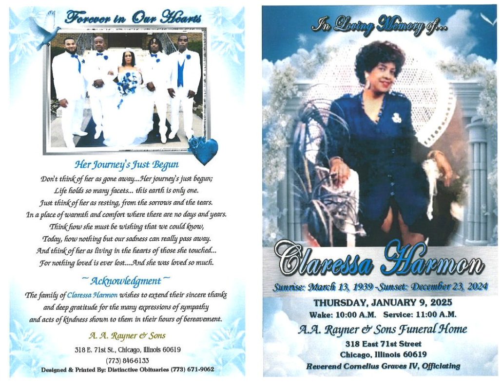 Claressa Harmon Obituary