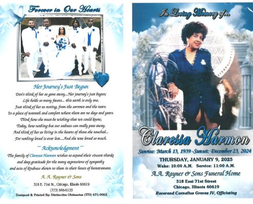 Claressa Harmon Obituary