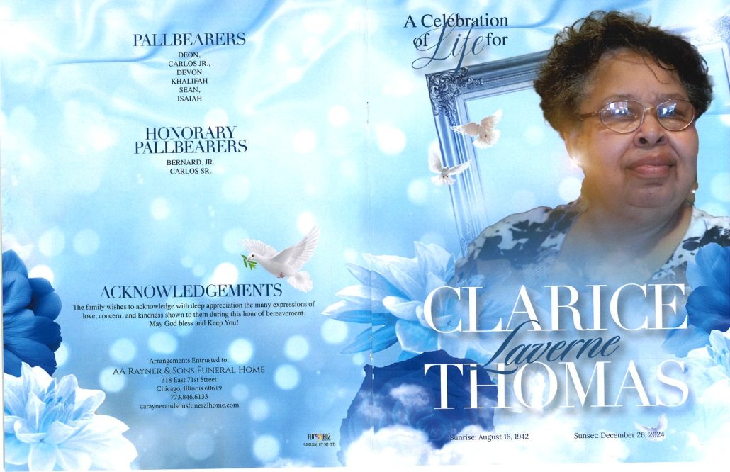 Clarice L Thomas Obituary