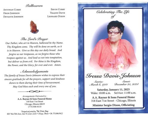 Tressa Davis Johnson Obituary