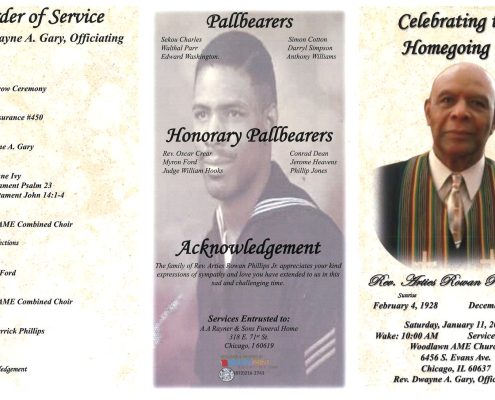 Arties R Phillips Jr Obituary