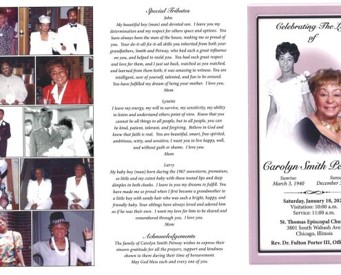 Carolyn S Petway Obituary