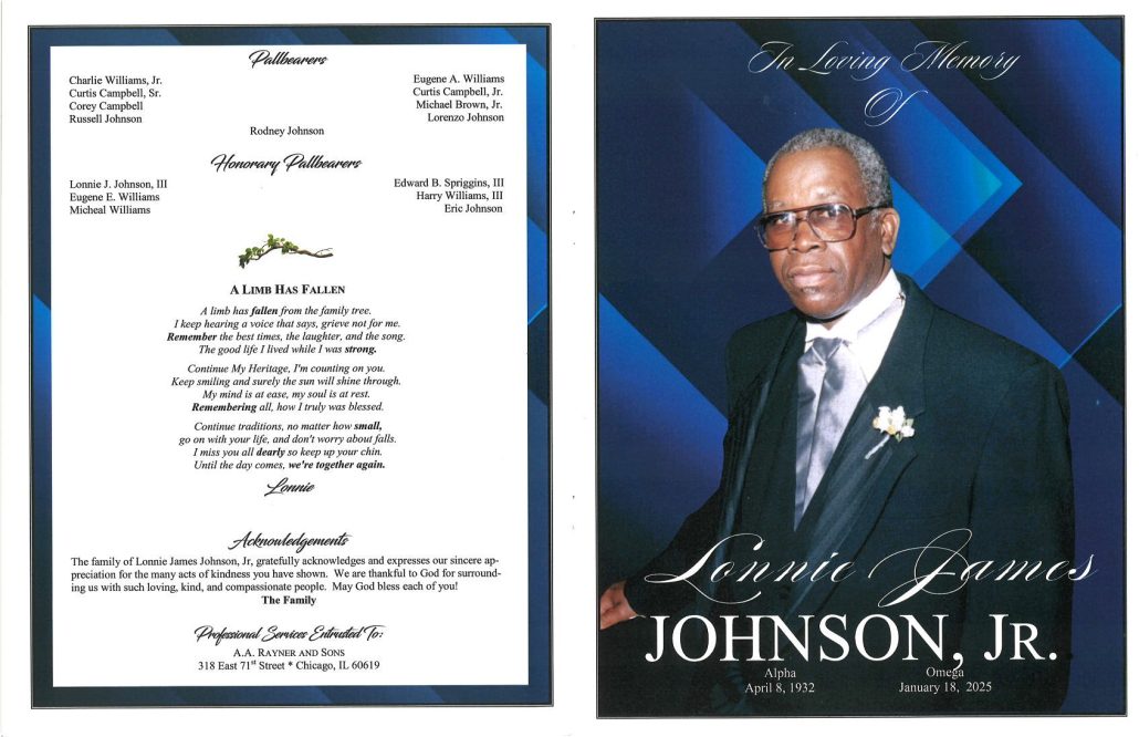 Lonnie J Johnson Jr Obituary