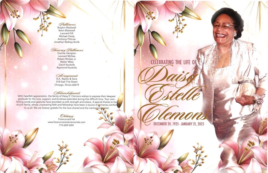 Daisy E Clemons Obituary