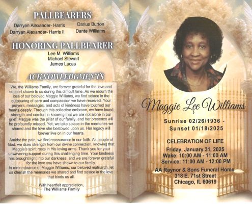 Maggie L Williams Obituary