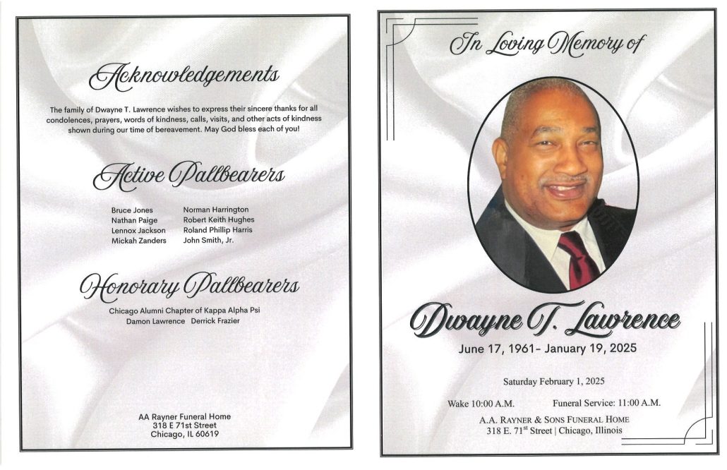 Dwayne T Lawrence Obituary