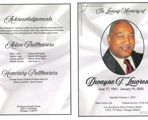 Dwayne T Lawrence Obituary