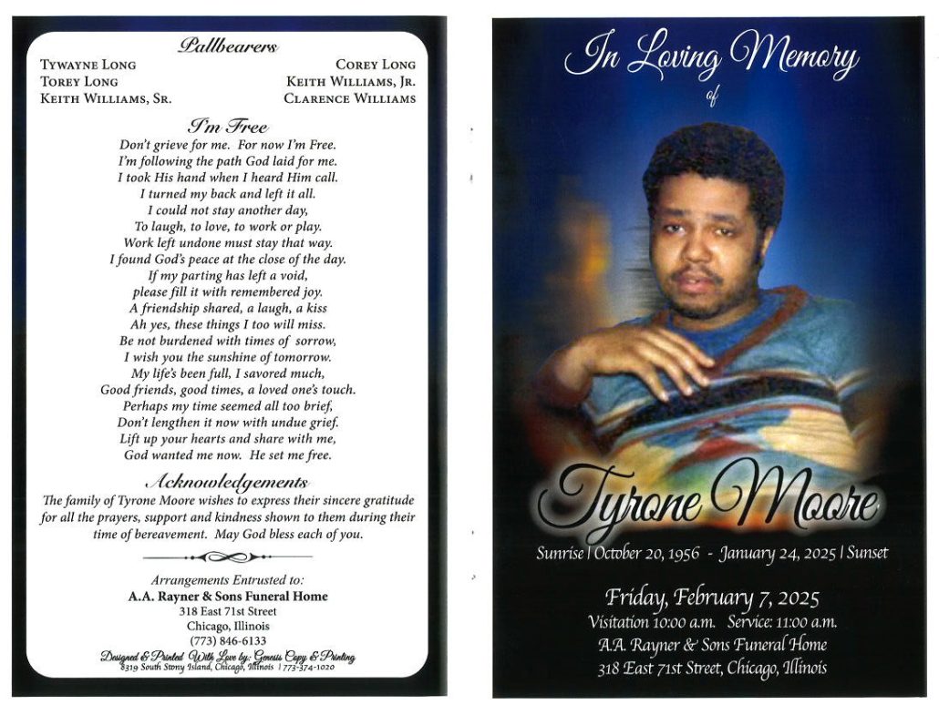 Tyrone Moore Obituary