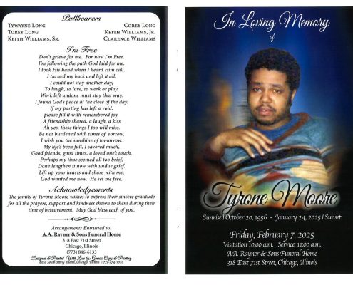 Tyrone Moore Obituary
