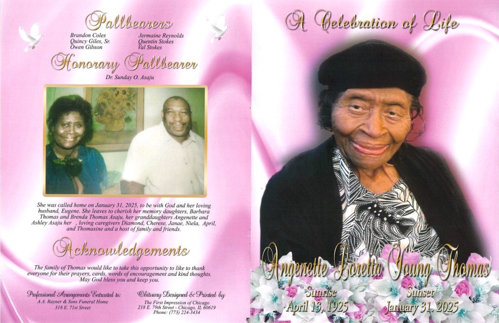 Angenette L Thomas Obituary