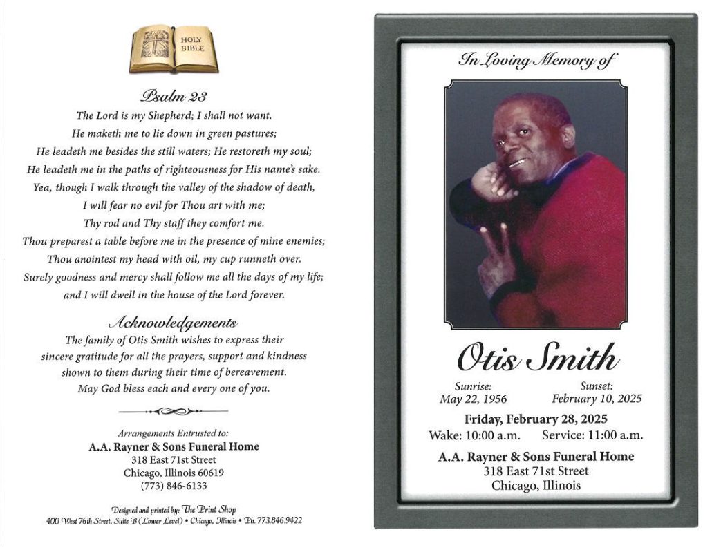 Otis Smith Obituary