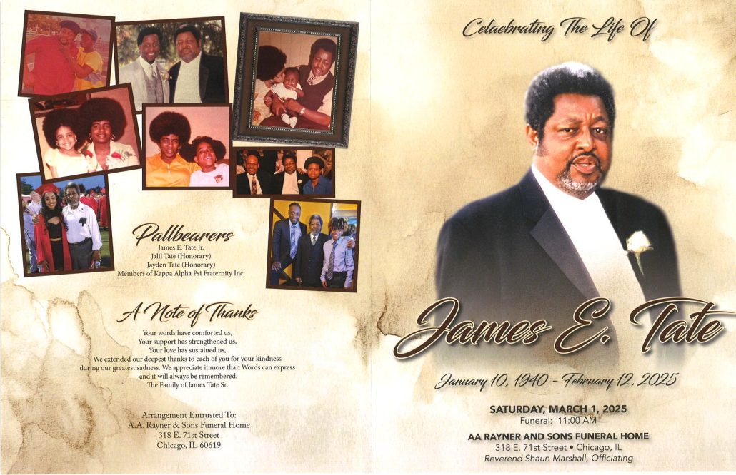 James E Tate Obituary