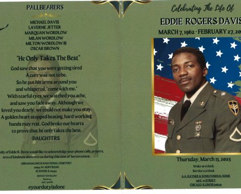 Eddie R Davis Obituary