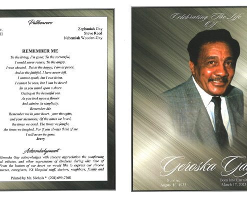 Geroska Gay Obituary