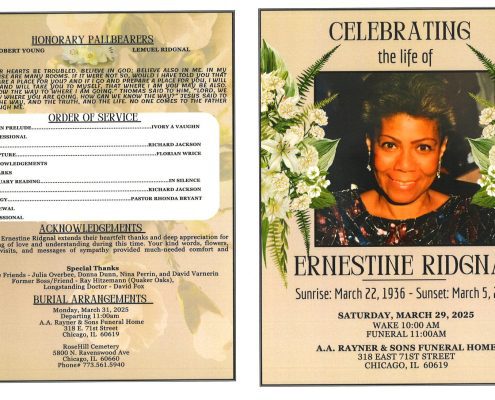 Ernestine Ridgnal Obituary