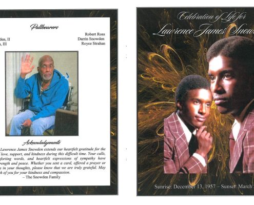 Lawrence J Snowden Obituary