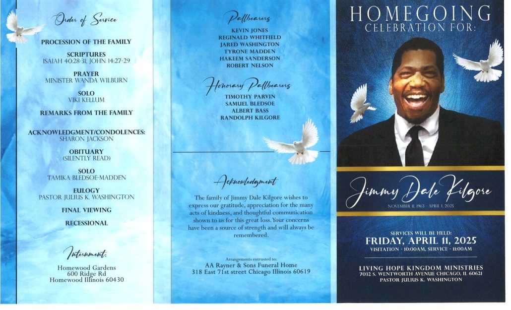 Jimmy D Kilgore Obituary