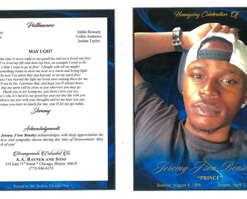 Jeremy J Beasley Obituary