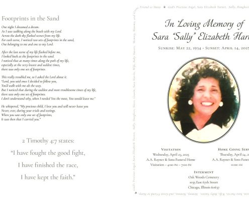 Sara E Harris Obituary