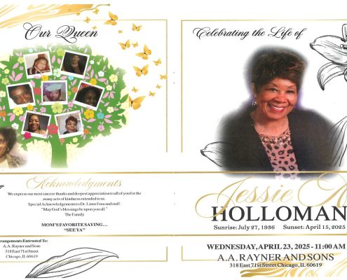Jessie A Holloman Obituary