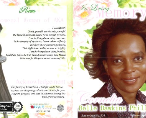 Cornelia B Phillips Obituary