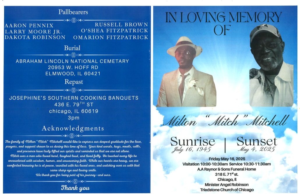 Milton Mitchell Obituary