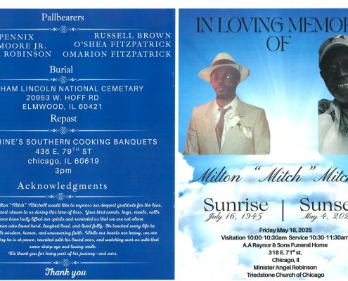 Milton Mitchell Obituary