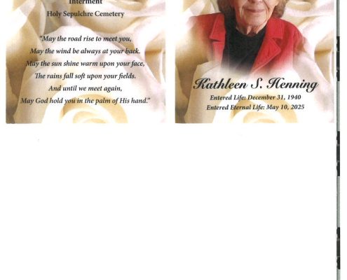 Kathleen S Henning Obituary