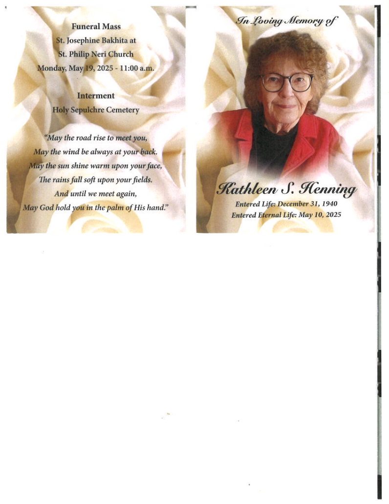 Kathleen S Henning Obituary