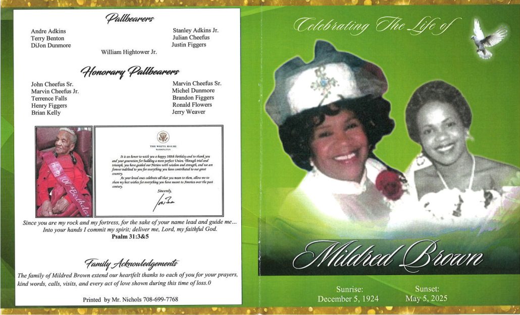 Mildred Brown Obituary