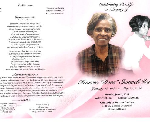 Frances S Wade Obituary