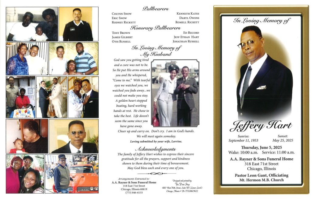 Jeffery Hart Obituary