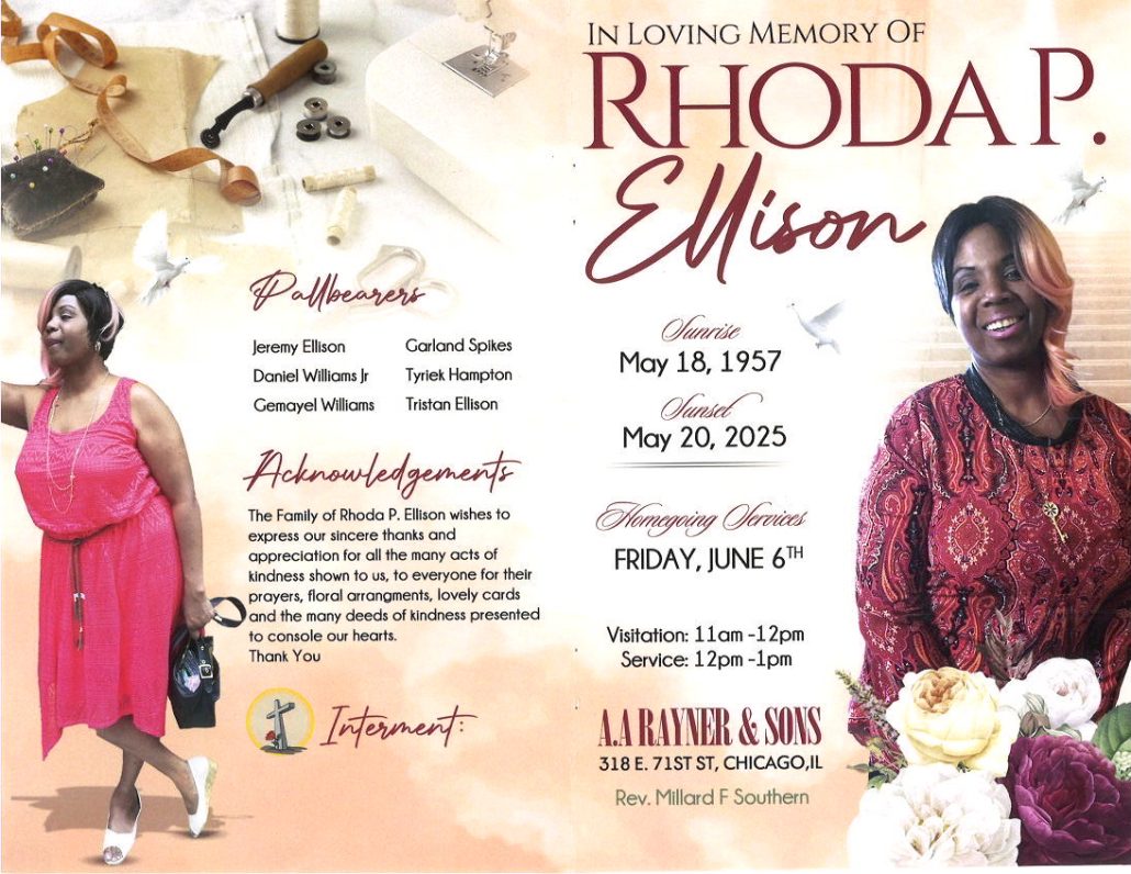 Rhoda P Ellison Obituary