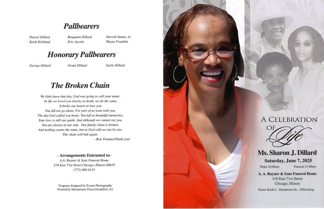 Sharon J Dillard Obituary