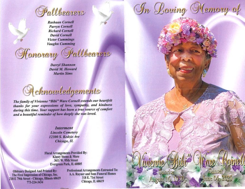 Vivienne W Cornell Obituary