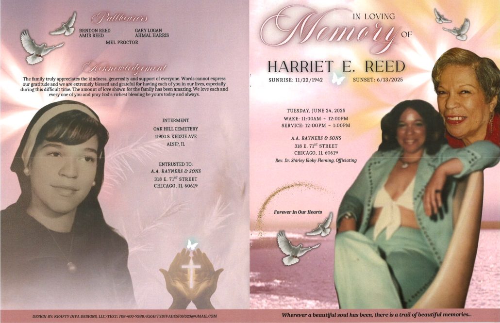 Harriet E Reed Obituary