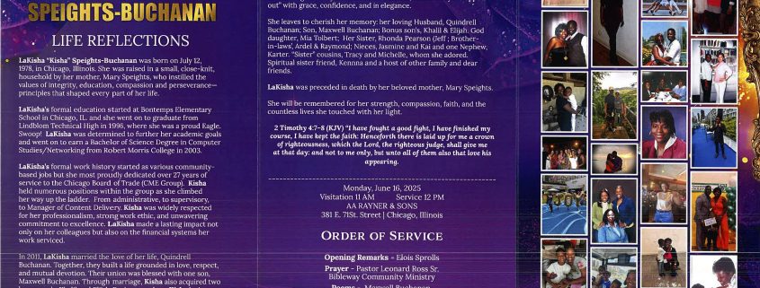 Lakisha Speights Buchanan Obituary