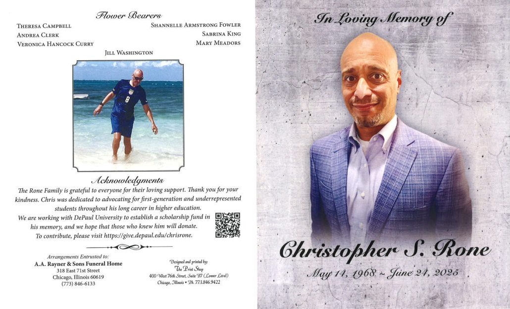 Christopher S Rone Obituary