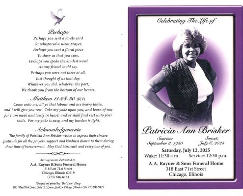 Patricia A Brisker Obituary