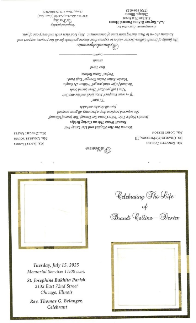 Brandi Collins Dexter Obituary