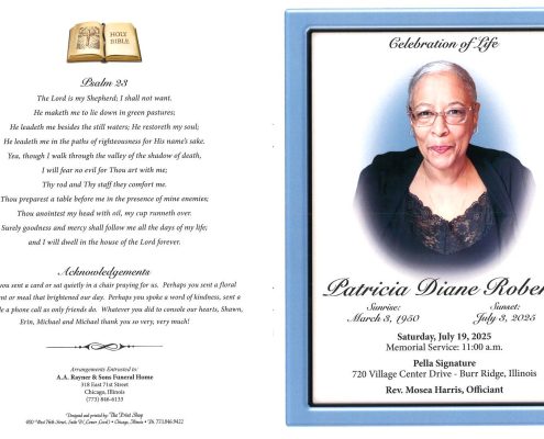 Patricia D Roberts Obituary
