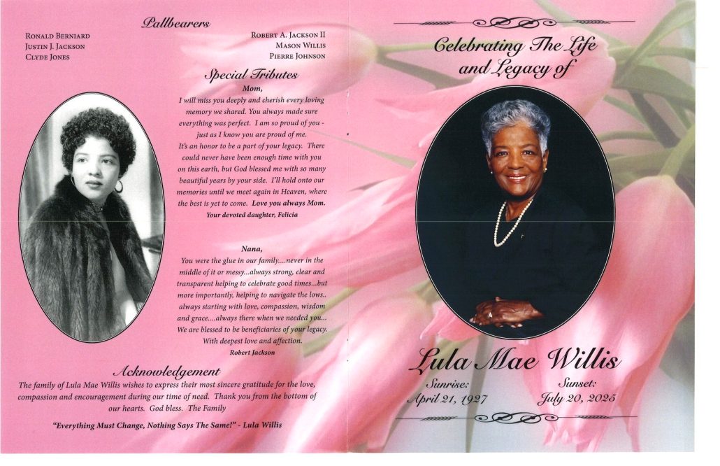 Lula M Willis Obituary