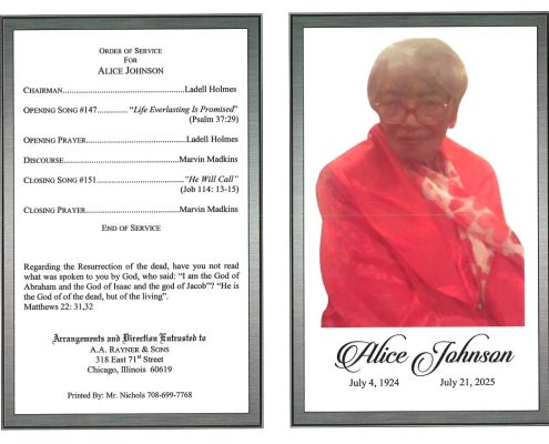 Alice Johnson Obituary