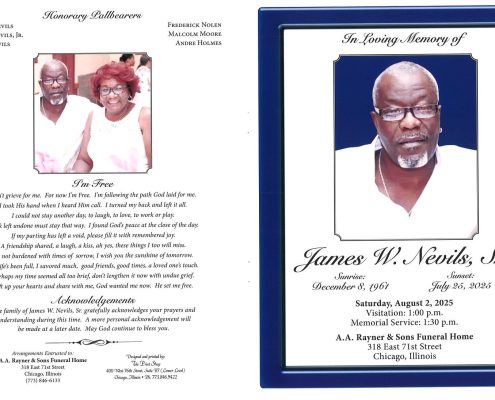 James W Nevils Sr Obituary