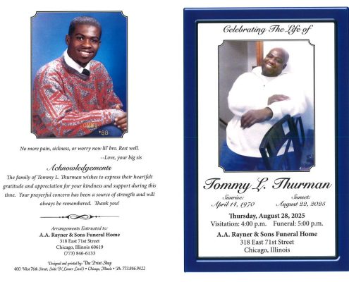 Tommy L Thurman Obituary